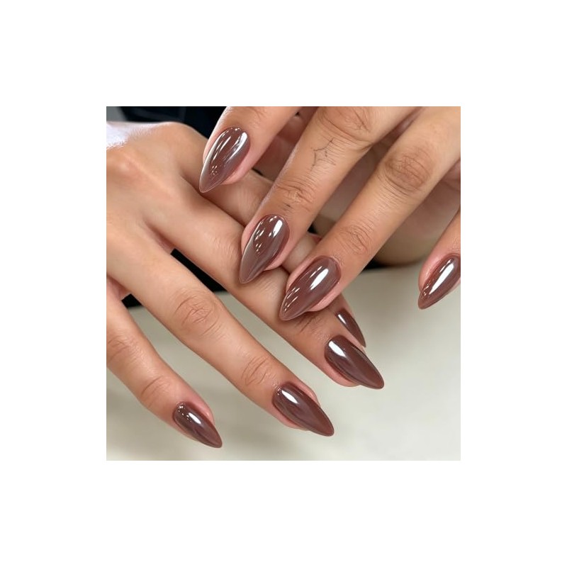 KQueenest- Diseño cromado: nuestras uñas acrílicas para mujer cuentan con