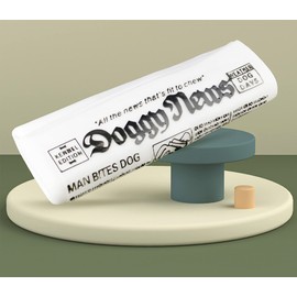 GabeFish 2PC Funny Newspaper Squeaky Toy for Small Dogs, 7 x 2.5-in (18 x 6.5cm) Interactive Sounds Pets Toy