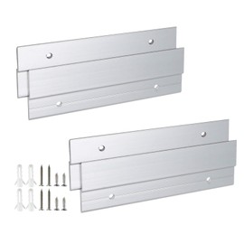 Zorfeter Z Hanger French Cleat Hanger 6 Inch - Mirror, Picture, Whiteboard, Headboard, Artwork Frames Wall Mounting Brackets - Z Bar Hanger Supports, 2 Pairs