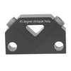 Woodworking Inclined Hole Fixture Black Aluminum Alloy 45 Degree Angle