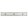 'Floral Teapot' 30cm (12 Inch) White Plastic Ruler (RL00092862)