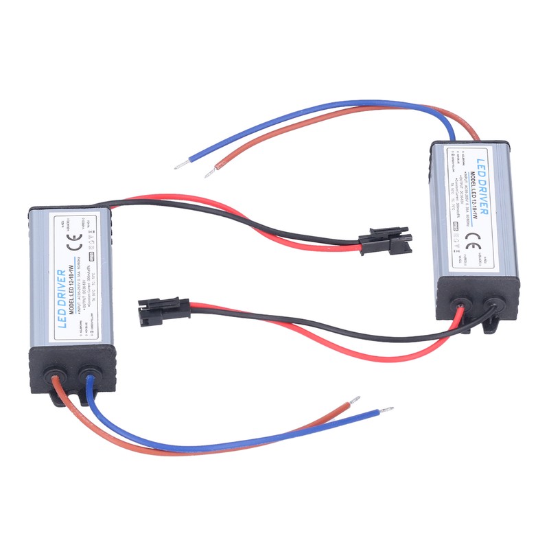 12‑18X1W 300mA LED Driver AC95‑265V/DC36‑63V Waterproof LED Power Driver for