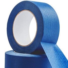 No-Residue 2 Inch, 60 Yard Blue Painters Tape 2 Pk. Easy-Tear, Pro-Grade Removable Masking Tape Great for Home, Office or Commercial Contractor. Clean, Drip-Free Painting with Wide Crepe Paper Rolls