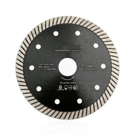 SHDIATOOL Super Thin Diamond Turbo Blade 5 Inch Cutting Porcelain Ceramic Tile Granite Dia 125mm