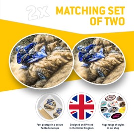 2 x Heart Stickers 10 cm - Quad Bike ATV 4x4 Dirt Biker Sports Fun Decals for Laptops,Tablets,Luggage,Scrap Booking,Fridges #24082