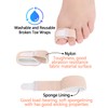 12 Pack Fabric Hammer Toe Corrector Straightener, Reusable Broken Toe