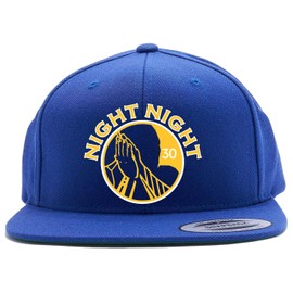 Tenacious Tops Snapback Blue Steph Curry Night Night Logo Hat