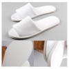 10x Pairs White Towelling Hotel Slippers Open Toe Disposable Party
