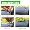 ZIMISI 4PCS Car Door Lock Knobs, 1.93" x 0.47" Safety