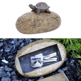 Hide A Key Outdoor, Rock/Stumps/Turtle Station Rock Style Key Hider Waterproof Outside Fake Rock Hidden Key for Outdoor Yard Garden