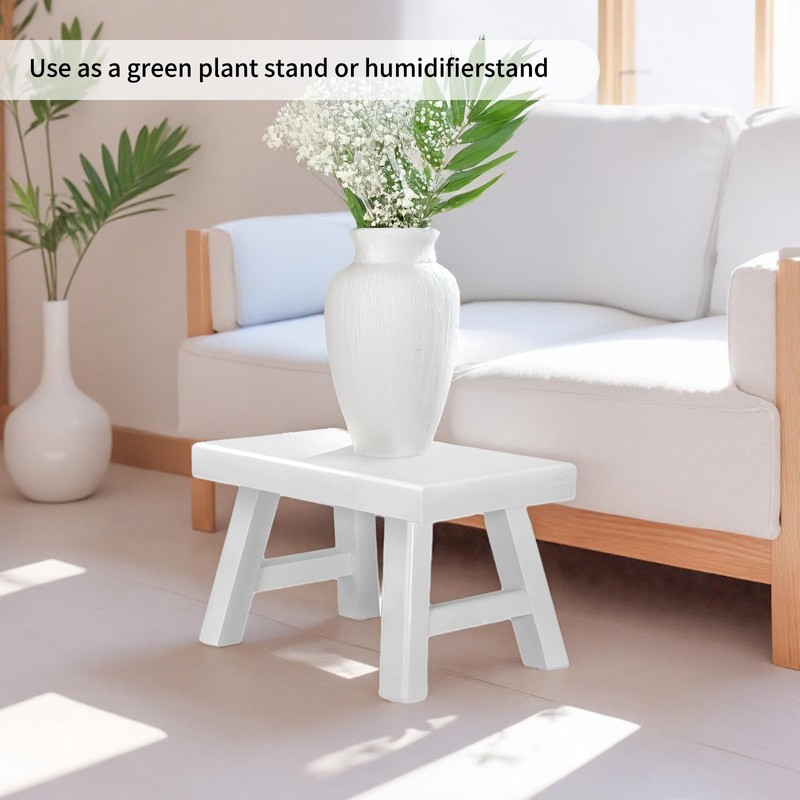 Wooden Step Stool for Adults 11.8" L x 7" W
