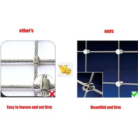 10Pcs Wire Rope Cross Cable Clamps Stainless Steel Wire Rope Clips Fitting Wall Trellis System for Cable Railing Applications