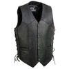 EVENT LEATHER ELM3905 Men's 'Mayhem' 100% Genuine Motorcycle Leather Vest