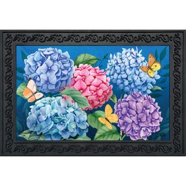 Briarwood Lane Colorful Hydrangeas Spring Doormat 30" x 18" Indoor Outdoor