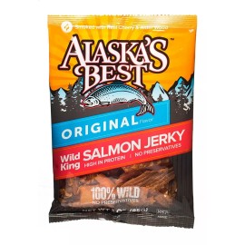 Alaska's Best Salmon Jerky Pieces (3) 3 Ounce Bags