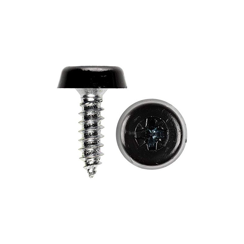 BEK-FIX Number Plate Fixing Fitting Oversized Screws 2x White 2x