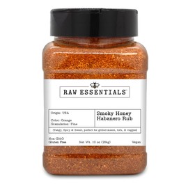 Smoky Honey Habanero Rub for Grilled Meats, Veggies, and Tofu - Perfect BBQ Seasoning Blend with Spicy Flavor Kick - Ideal for Steak, Chicken, Pork, and More!