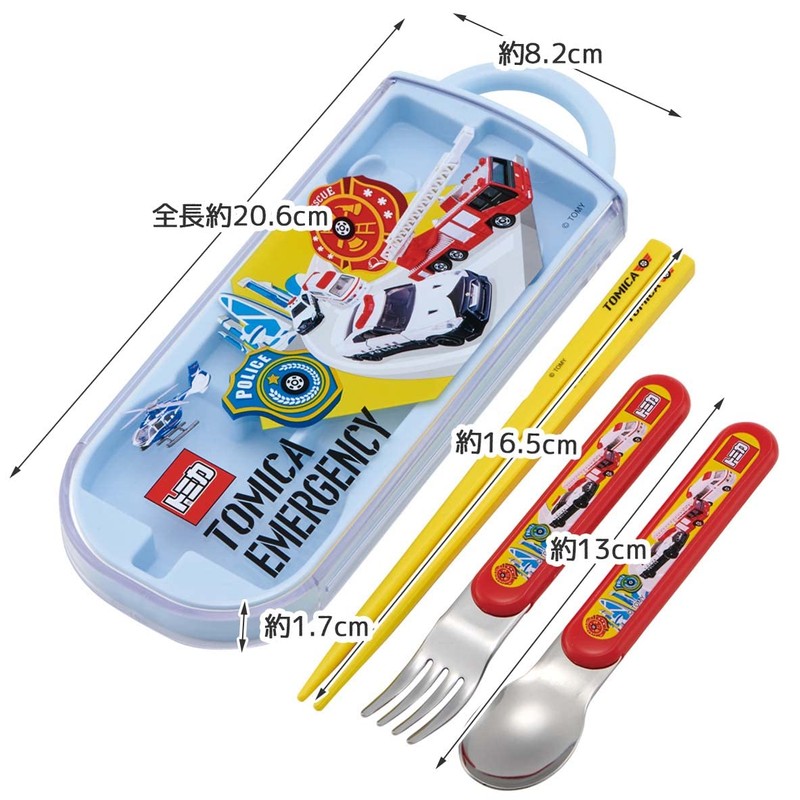 Skater TACC2AG-A Trio Set, Chopsticks, Spoon and Fork, Tomica 23,