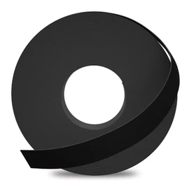GSCIT Club Melamine Edge Banding, 1/2 inch x 25ft Black Edge Banding with Hot Melt Adhesive Pre-glued Edge Banding Flexible Edging Trim for Plywood Cabinet