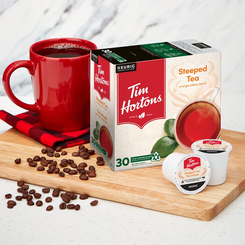 Tim Hortons Steeped Orange Pekoe Tea, Single Serve Keurig K-Cup