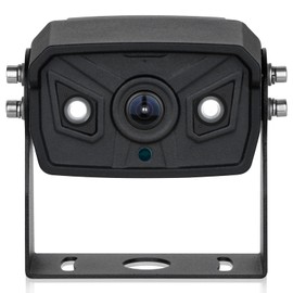 Bus Truck Vehicle Backup Cameras Wide View Angle Cab Cam Rearview Reverse Waterproof Night Vision 4 Pin Camera for Travel Trailer/Pickup/Van/Oversize Truck/Fifth Wheel/RV Camper/Motor Home (12-24V)