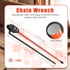 Pcmursal Chain Wrench, 35" Strap Wrench Heavy Duty with 27.5"