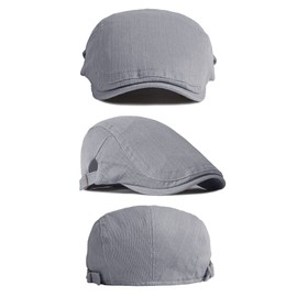 FBBULES Beret Hats, Flat Caps, Breathable Peaked Cap, Sun Protection, Hunting Hats, Outdoor Caps, Gatsby Newspaper Boy Hat, Casual Cap, Summer Hat, Berets for Men and Women, Grey (grey 3)