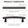 kakapola 10 Pack 3.75 Inch(96mm) Oil Rubbed Bronze Kitchen Cabinet