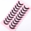 False Eyelashes Russian Strip Lashes Natural Fluffy Wispy D Curly
