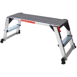 TREATLIFE HOME Aluminum Folding Work Platform for Enhanced Stability and Safety, Non-Slip Design, 330 lbs Capacity, Portable and Space-Saving