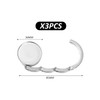 NyxSeat 3-Piece Bag Hook, Table Bag Holder, Handbag Clip, Foldable