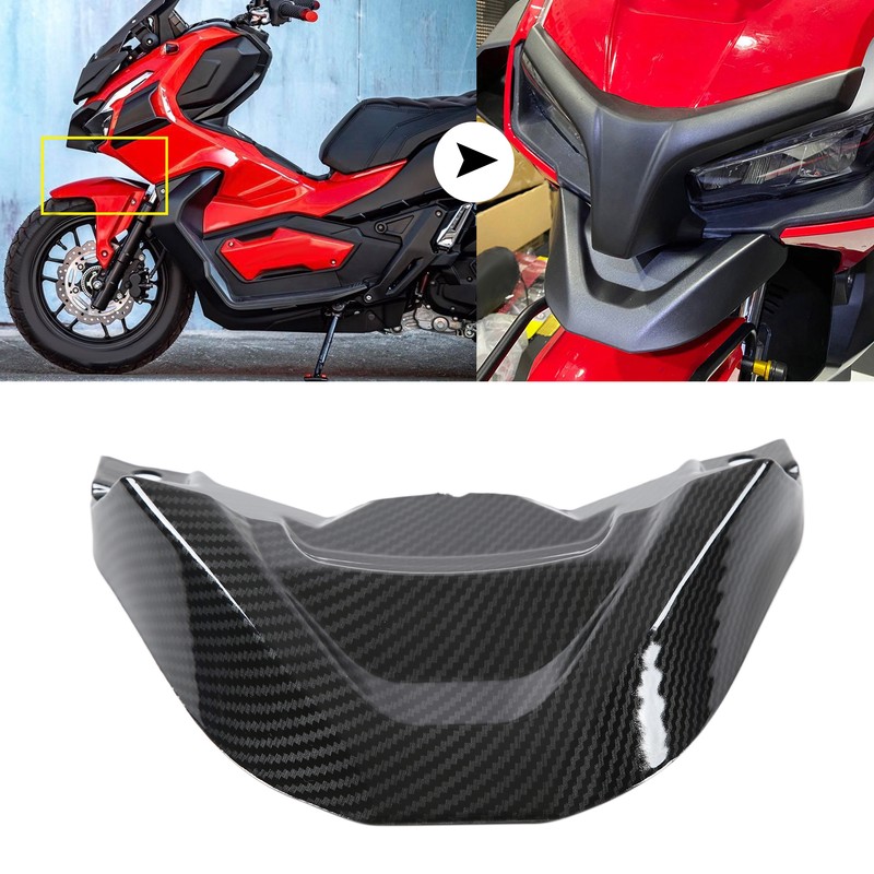 Motorcycle Front Windshield Fairing Wind Deflector Carbon Fiber Style Replacement