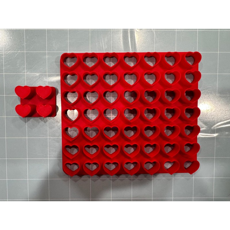 49x0.5” Mini Size Heart Multi Cutter