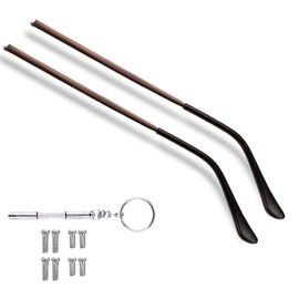 Metal Glasses Replacement Arms, Glasses Replacement Arms, 1 Pair Metal Glasses Replacement Arms, Glasses Temple Legs, Glasses Temple Replacement for Glasses, Sunglasses Repair, Brown