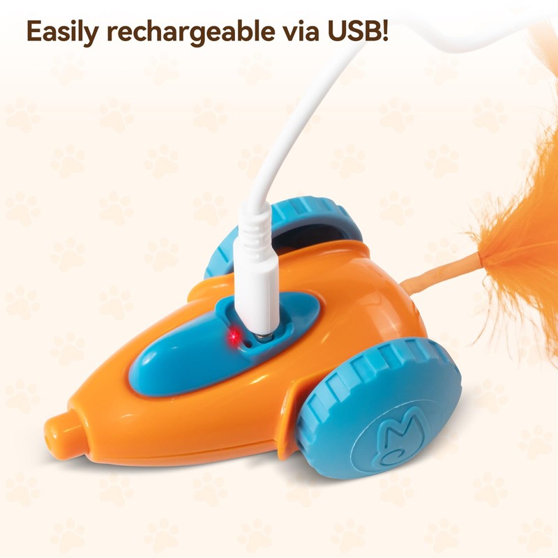 Migipaws cat Toy, Automatic Interactive Migicar Toy Like a Mouse,