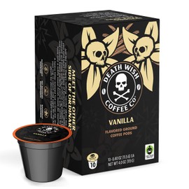 Death Wish Coffee, Single Serve Coffee Pods - Vanilla Pods (10 Count)