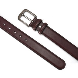 TEAMMAO Men's Belt, 110 cm - 200 cm Waist Belt, Black, Large Waist Leather Belt, 3.8 cm Wide, Jeans, Casual Business Leather Belt with Gift Box, brown