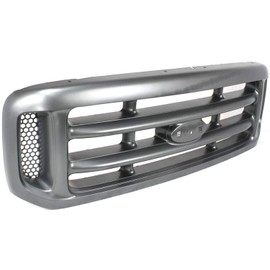 Garage-Pro Grille Assembly Compatible with 1999-2004 Ford F-250 Super Duty, Ford F-350 Super Duty, Ford F-450 Super Duty, Ford F-550 Super Duty Painted Silver Shell and Insert