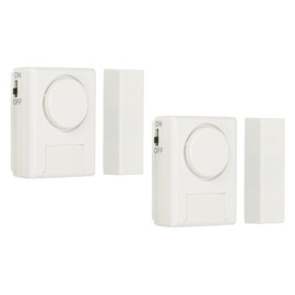 PATIKIL Door Alarm Sensor 2 Pack 125 dB Mini Door Alarms Window Open Alarm Sensor for Home Security White