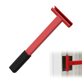 huachuanghc Door Hinge Adjustment Tool, Long Handle Hinge Gap Adjusting Wrench for .134 Gauge Commercial Door, Heavy Duty Hinge Bender Tool with Rubber Grip for Door Repair, Red