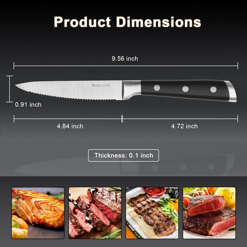 Barenthal steak knives set of 6-4.8 Inch Steak Knife Set