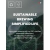Paper Coffee Filters, 50 Pack, Pre Folded Natural Unbleached Coffee
