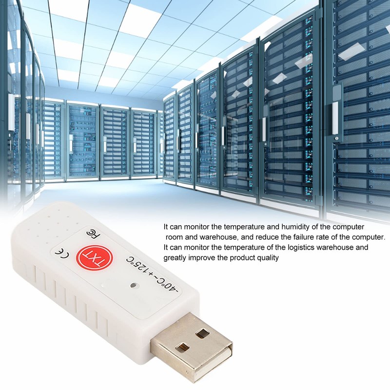 PC USB Temperature Indoor Outdoor Thermometer Hyperbola Display Sensor Data