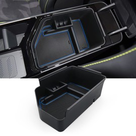 YEE PIN Compatible with 2022 Kia EV6 ev6 Centre Console Storage Box/Glove Box for Armrest Organiser Accessories with Non-Slip Mat