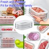 FeBohao Cold Meat Container for Fridge Deli Containers with Airtight