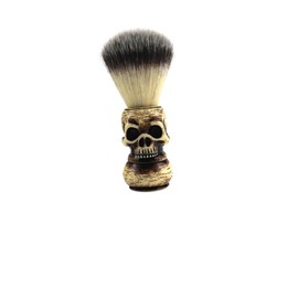 Healeved Beard Brush for Men Brush Badger Hair Hair Mens Grooming Skull Head Pattern
