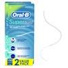 Oral-B Dental Floss for Braces, Super Floss Pre-Cut Strands, Mint,
