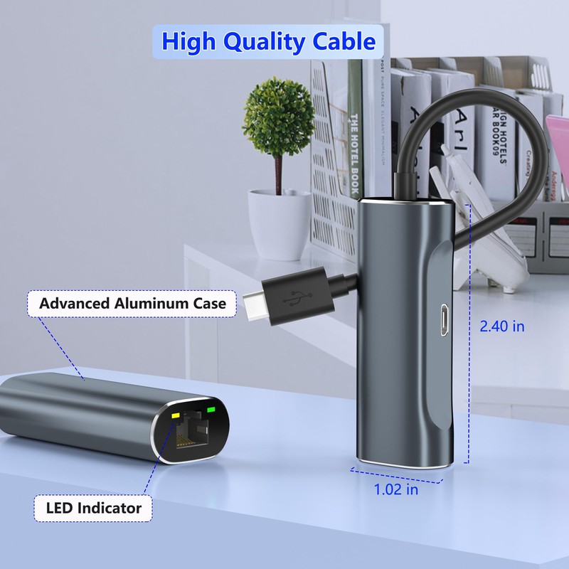 Ethernet Adapter for Fire TV Stick, Micro USB to Ethernet