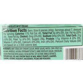 Trader Joe's 4 PACK TRADER JOE'S DARK CHOCOLATE MINT CREAMS