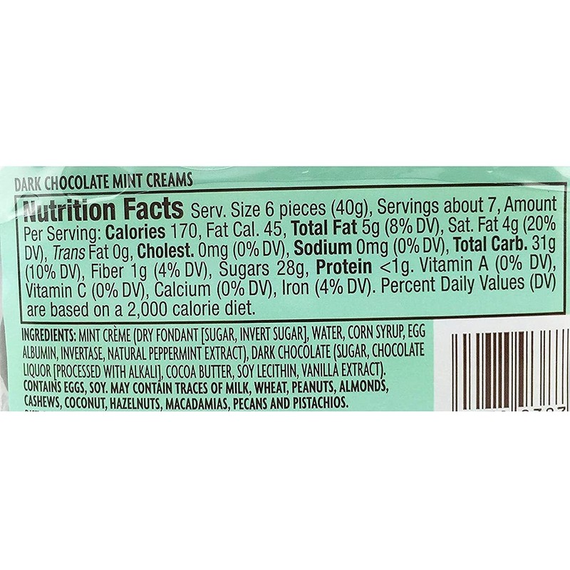 Trader Joe's 4 PACK TRADER JOE'S DARK CHOCOLATE MINT CREAMS